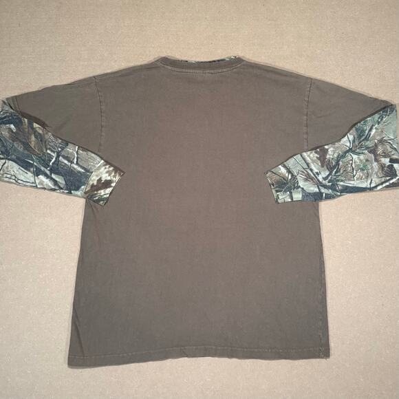 Y2K Buck Wear Deer Hunting Shirt XL Brown Camo Long Sleeve Double Layer Outdoors - Picture 5 of 9